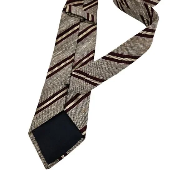 SUITSUPPLY Beige Striped Silk Tie ITALY 58/ 3.1 EC